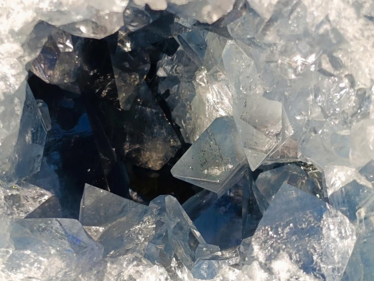 Natural Cabinet Size Large Blue Celestite Geode Specimen x 1 From Sakoany Madagascar