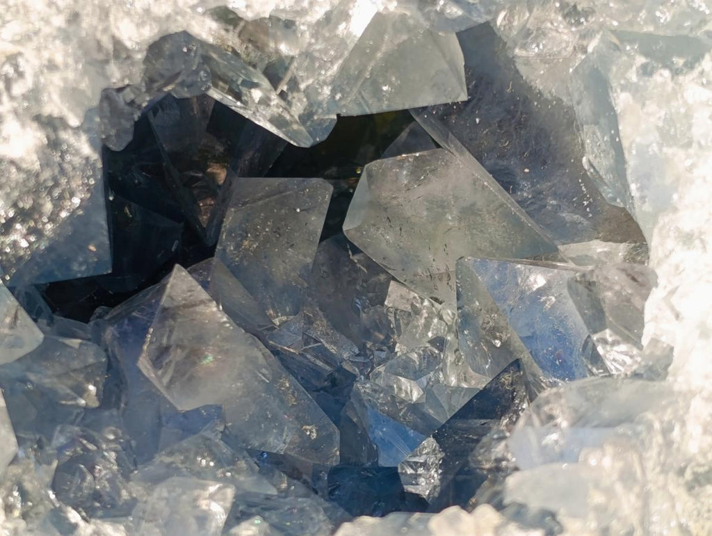 Natural Cabinet Size Large Blue Celestite Geode Specimen x 1 From Sakoany Madagascar