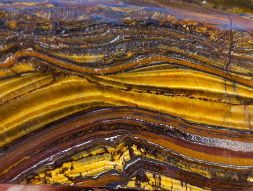 Polished "Golden River" Tigers Eye Display Crystal x 1 From South Africa