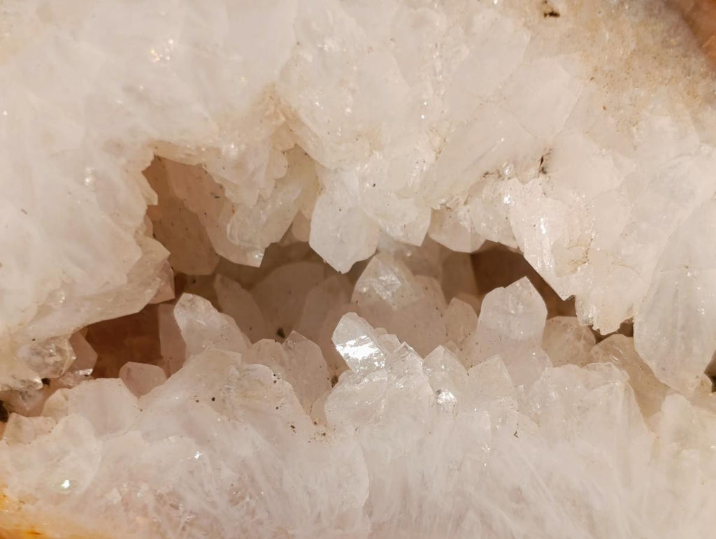 Polished Crystalline Geode Carnelian Gemstone Free Form Pair x 1 From Madagascar