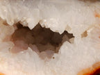 Polished Crystalline Geode Carnelian Gemstone Free Form Pair x 1 From Madagascar