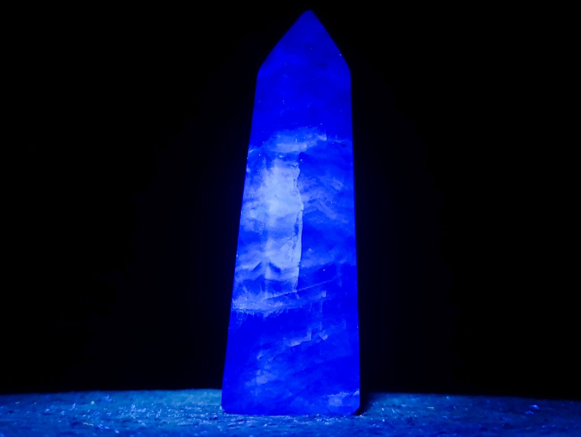 Polished Watermelon Fluorite Display Crystal x 1 From Uis, Namibia
