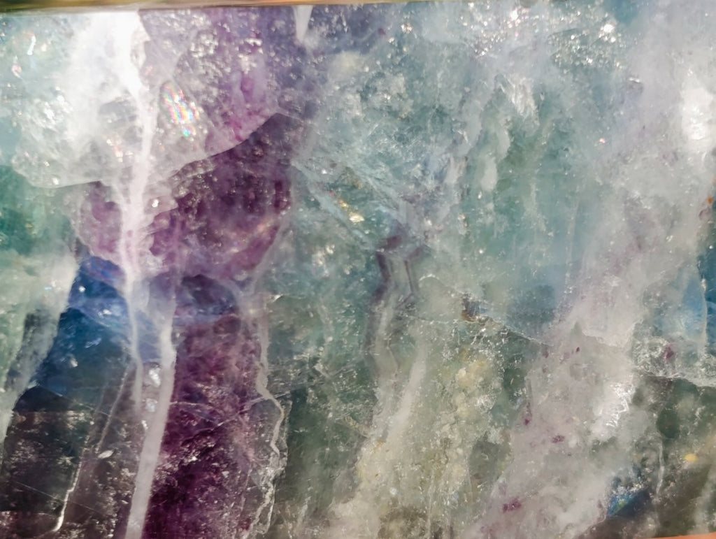 Polished Watermelon Fluorite Display Crystal x 1 From Uis, Namibia