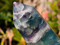 Polished Watermelon Fluorite Display Crystal x 1 From Uis, Namibia