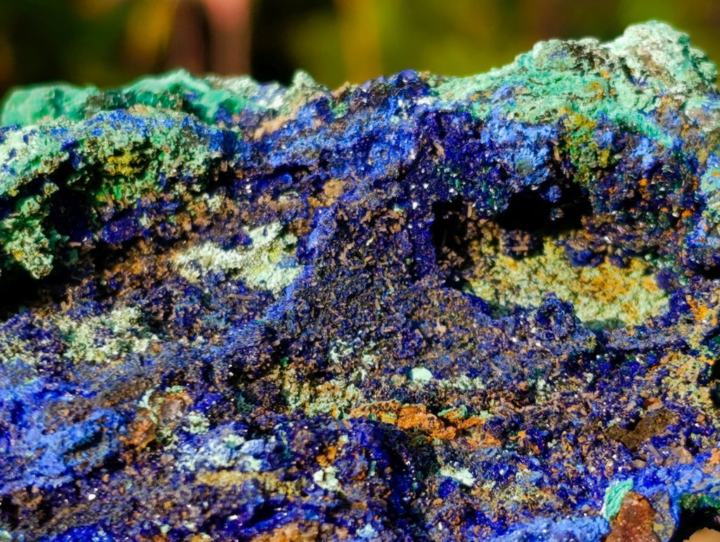Natural Large Azurite with Malachite Cabinet Specimen x 1 From Jakka Mine, Congo