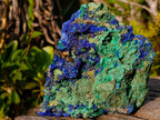 Natural Large Azurite with Malachite Cabinet Specimen x 1 From Jakka Mine, Congo
