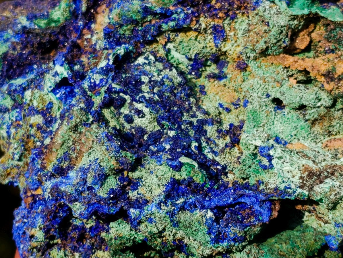 Natural Large Azurite with Malachite Cabinet Specimen x 1 From Jakka Mine, Congo