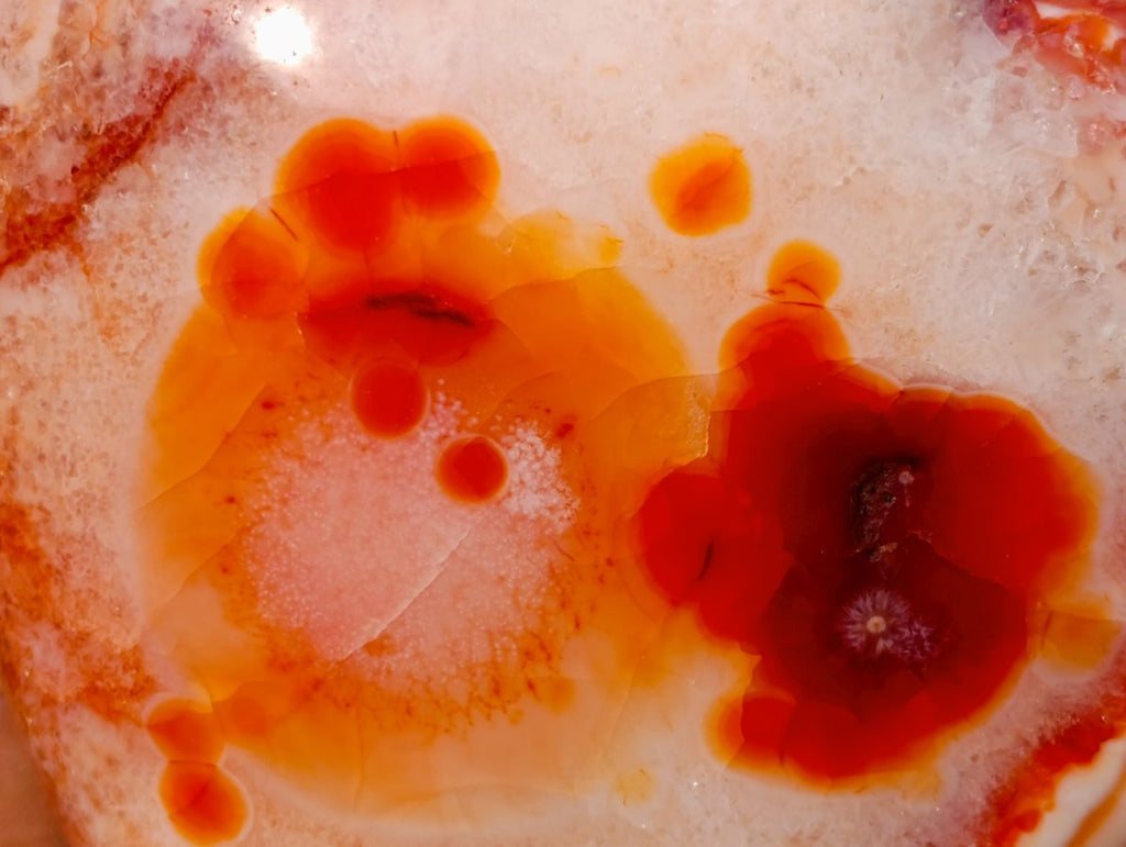 Polished Large Spotty Carnelian Gemstone Heart x 1 From Madagascar