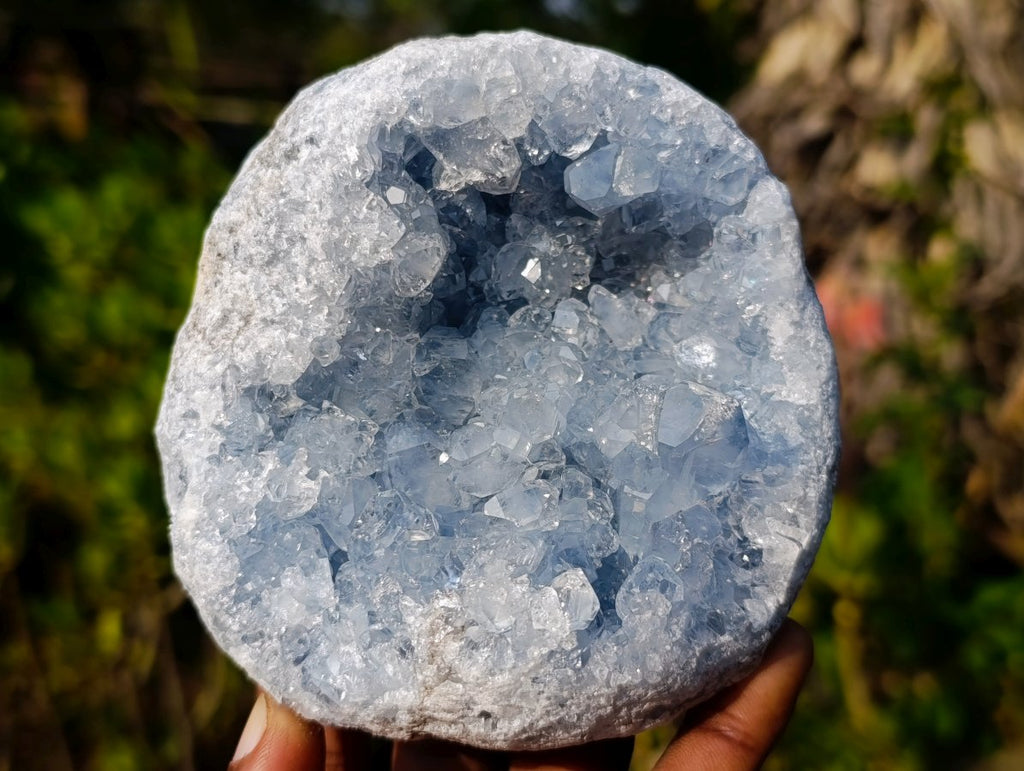 Natural Small Cabined Size Celestite Geode x 1 From Sakoany, Madagascar