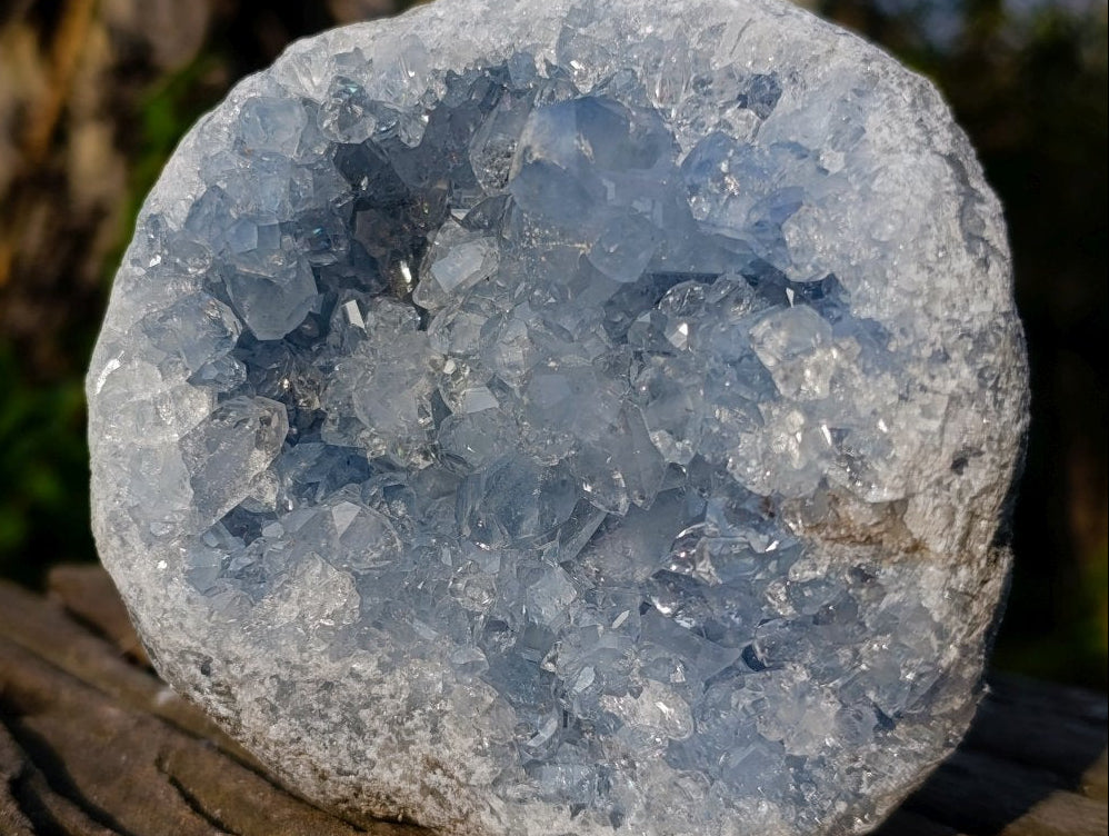 Natural Small Cabined Size Celestite Geode x 1 From Sakoany, Madagascar