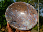 Polished Camouflage Brecciated Ocean Jasper Bowl x 1 From Madagascar