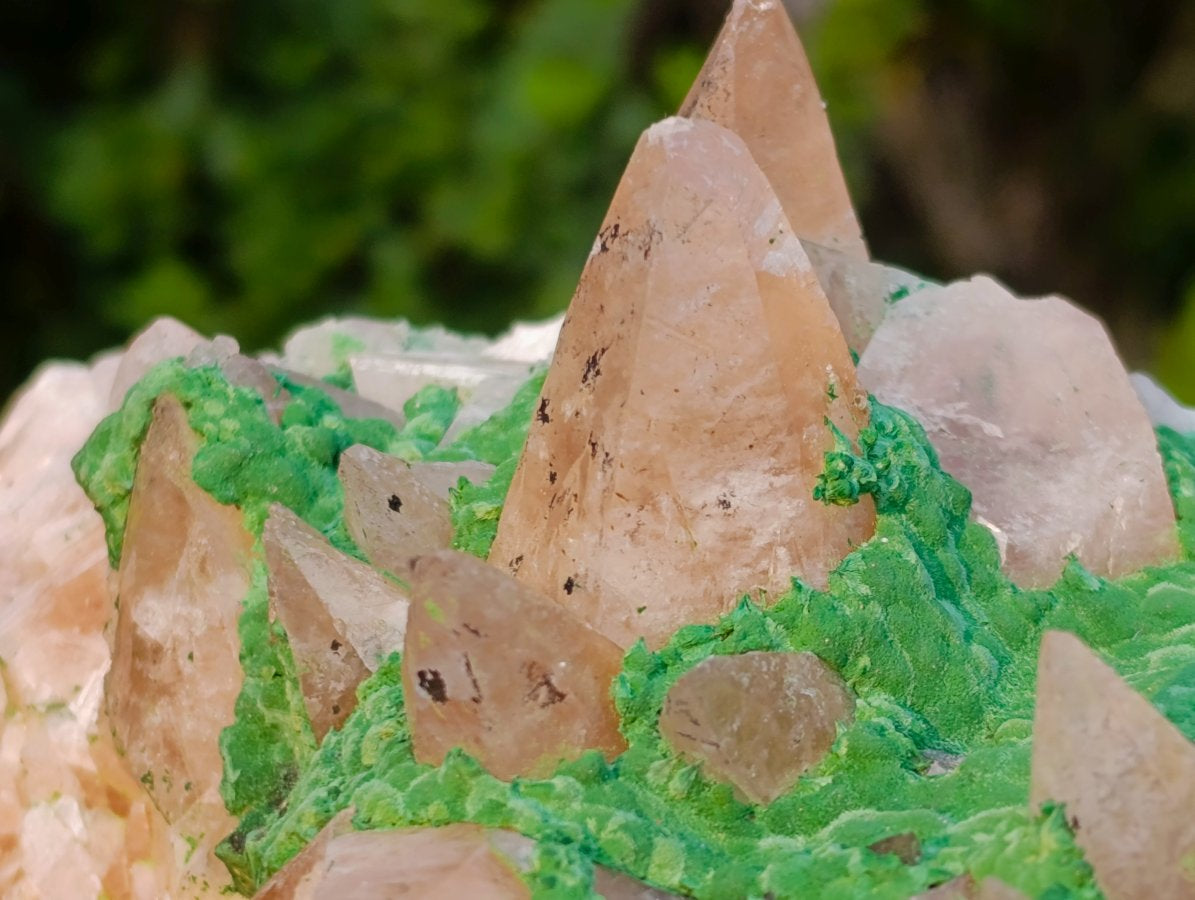 Natural Large Kolwezite Coated Dog Tooth Calcite Specimen x 1 From Mashamba West Mine, Congo