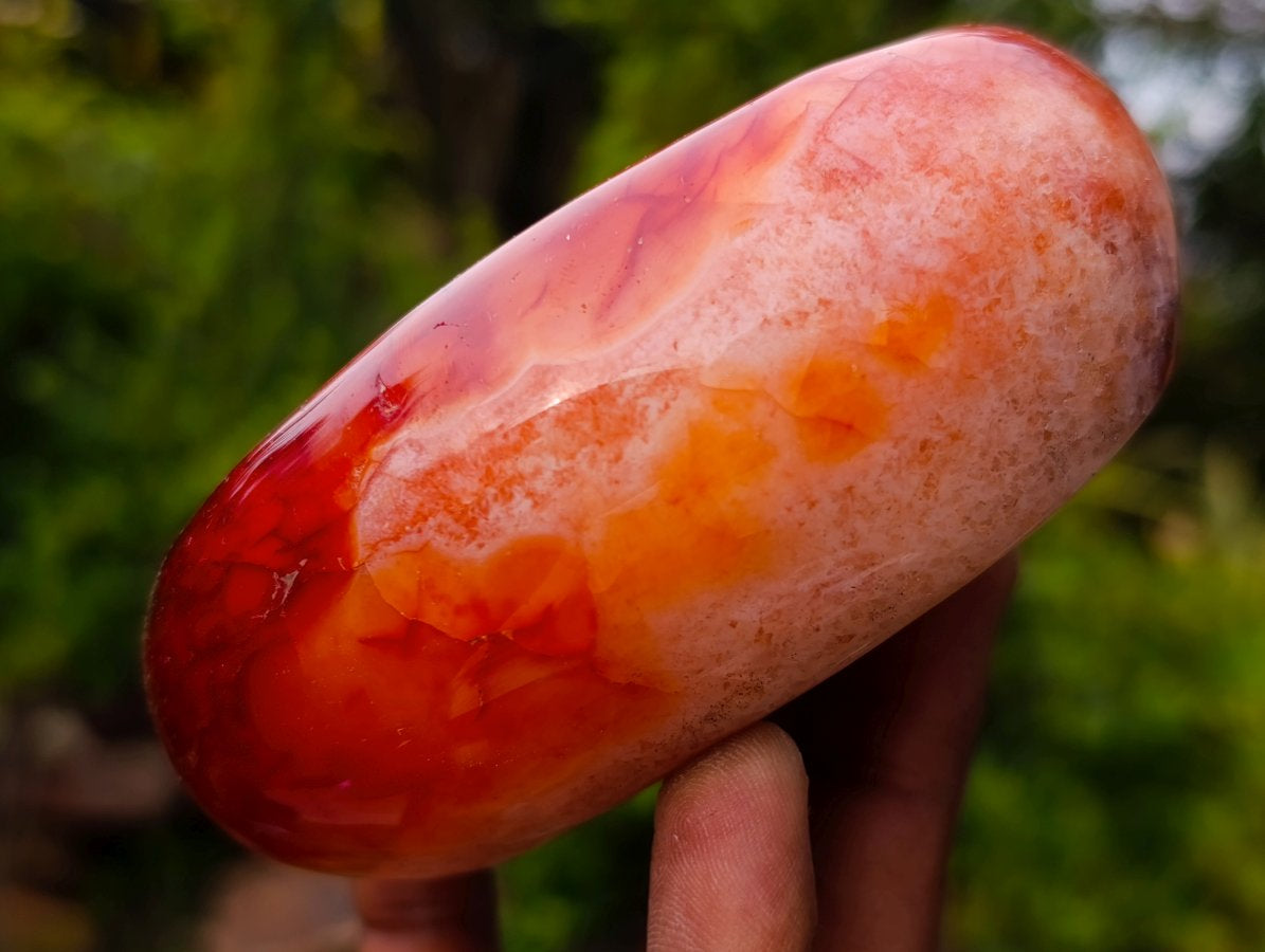 Polished Carnelian Gemstone Bowl x 1 From Madagascar