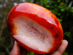 Polished Carnelian Gemstone Bowl x 1 From Madagascar