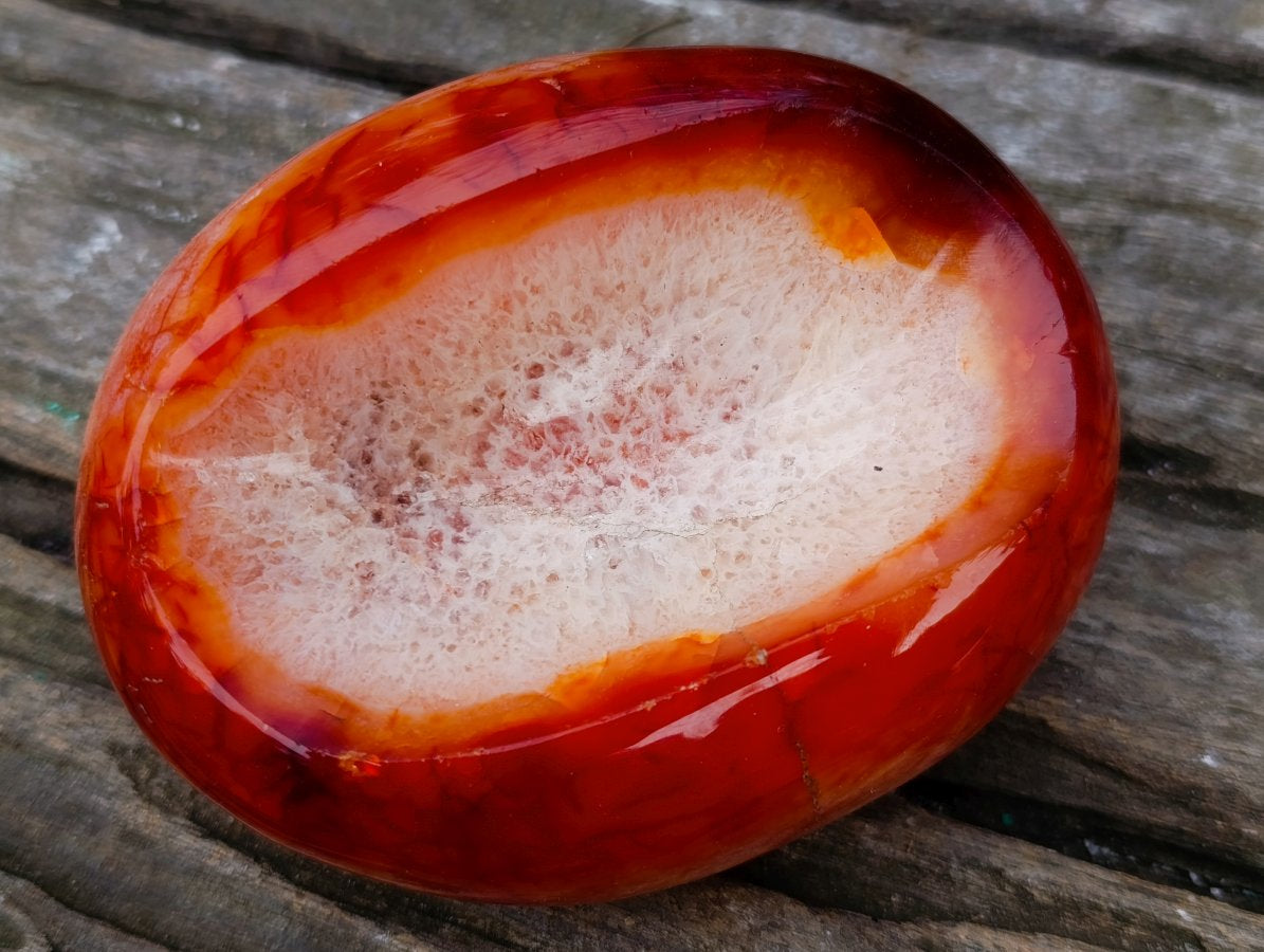 Polished Carnelian Gemstone Bowl x 1 From Madagascar