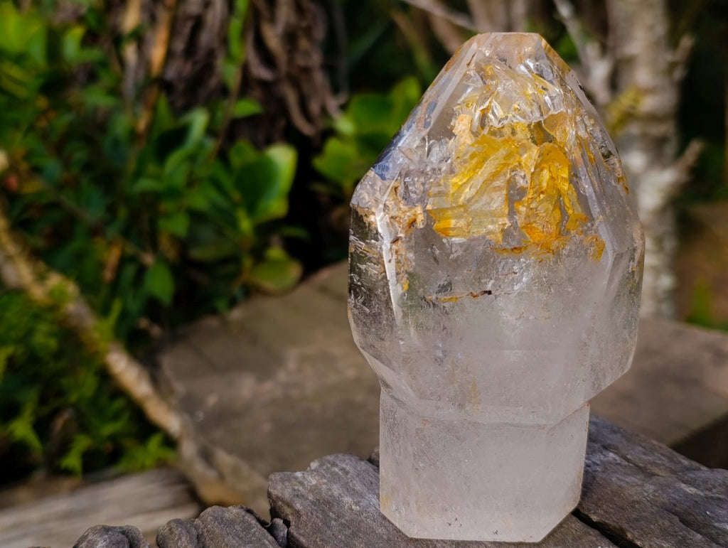 Polished Clear Window Quartz Sceptre Crystal x 1 From Akansobe, Madagascar