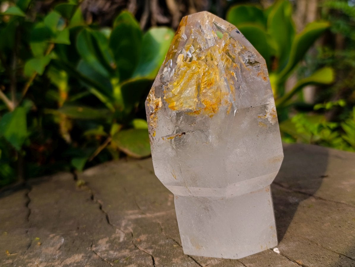 Polished Clear Window Quartz Sceptre Crystal x 1 From Akansobe, Madagascar