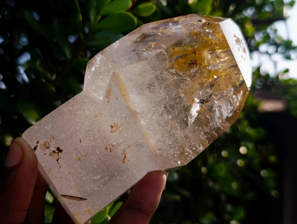 Polished Clear Window Quartz Sceptre Crystal x 1 From Akansobe, Madagascar