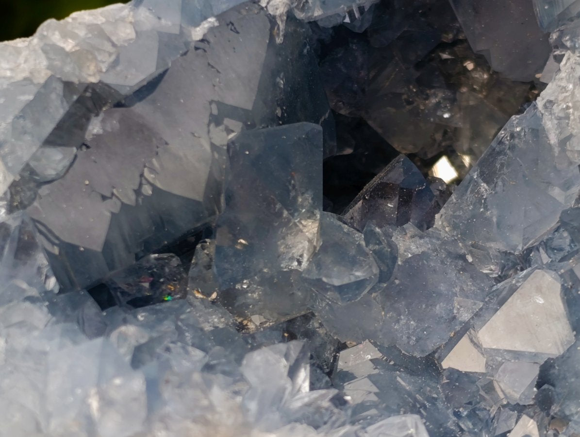 Natural Large Blue Celestite Geode Specimen x 1 From Sakoany Madagascar