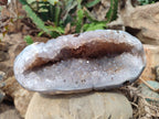 Polished Agate with Crystalline Centred Geode x 1 From Maintirano, Madagascar