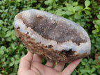 Polished Agate with Crystalline Centred Geode x 1 From Maintirano, Madagascar