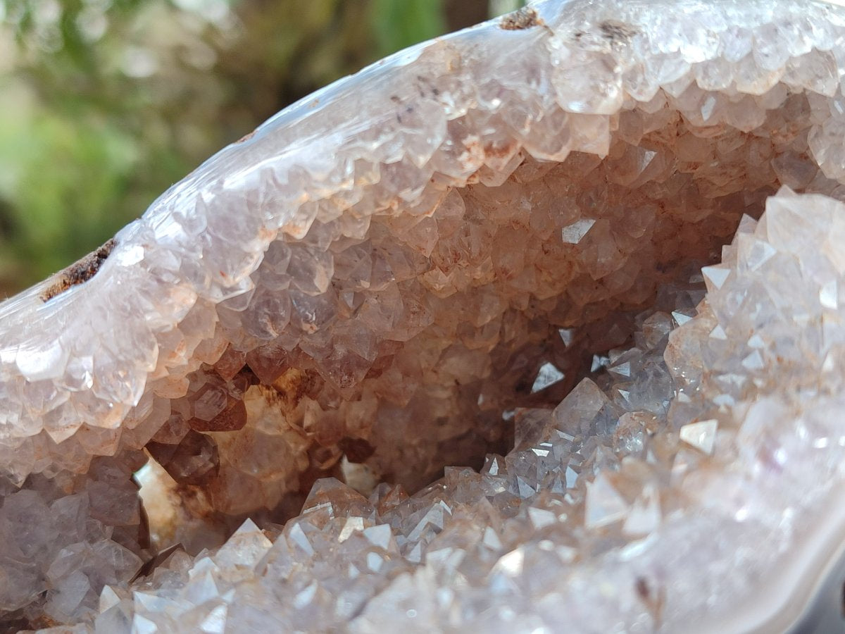 Polished Agate with Crystalline Centred Geode x 1 From Maintirano, Madagascar