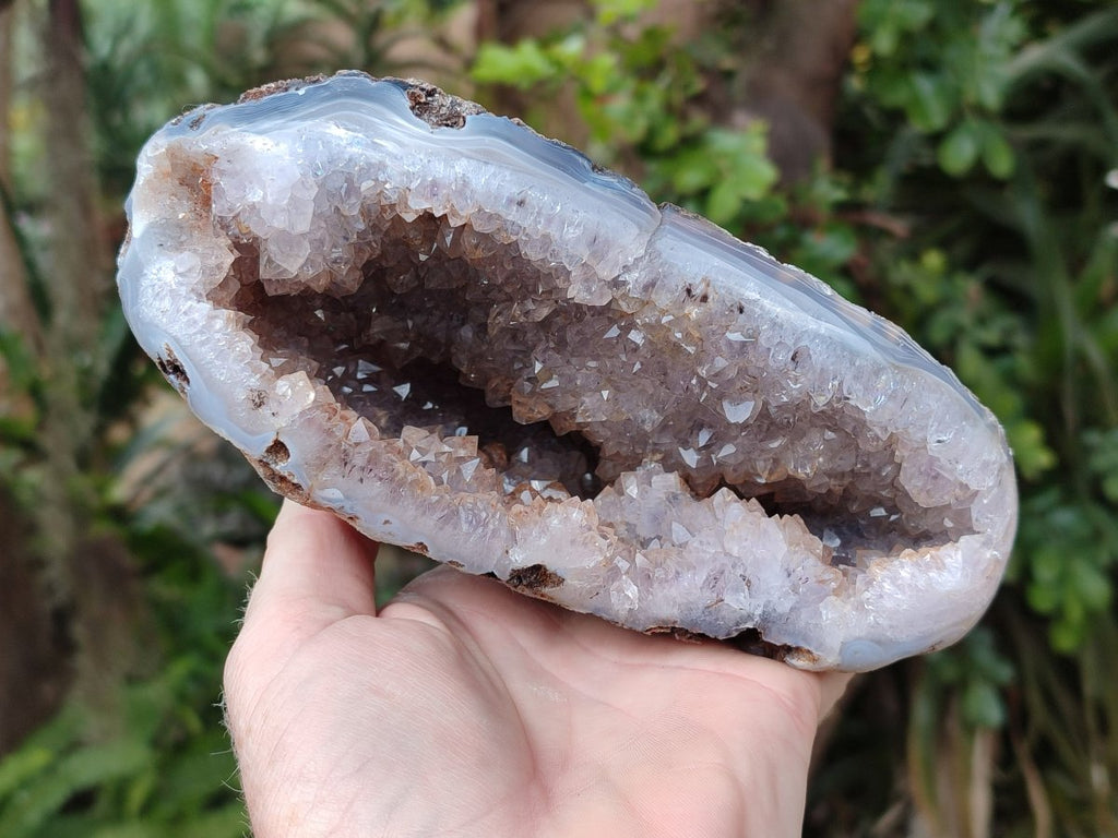 Polished Agate with Crystalline Centred Geode x 1 From Maintirano, Madagascar