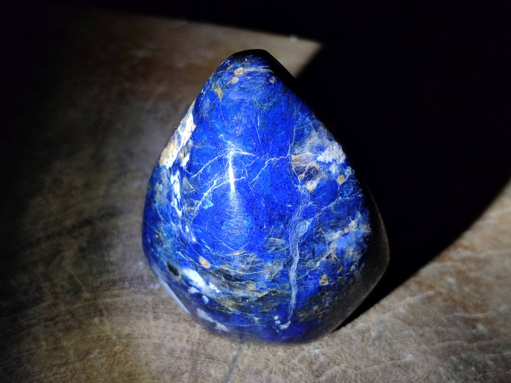 Polished Rare Deep Blue Dumortierite Gemstone Standing Display Crystal x 1 From Madagascar