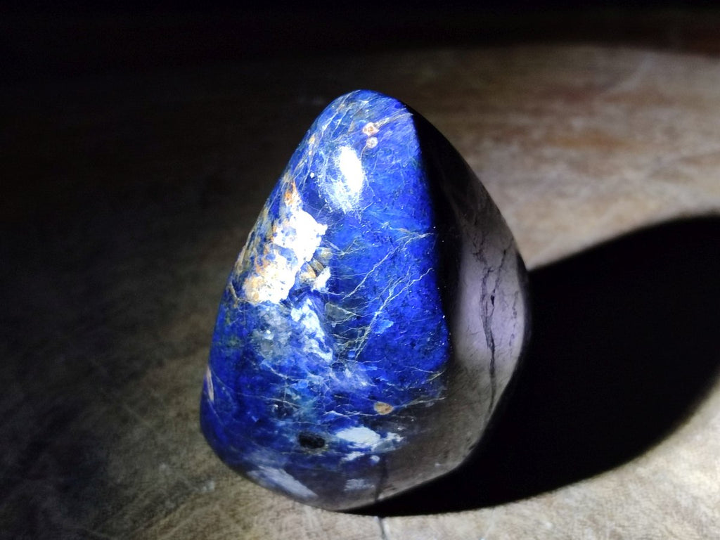 Polished Rare Deep Blue Dumortierite Gemstone Standing Display Crystal x 1 From Madagascar