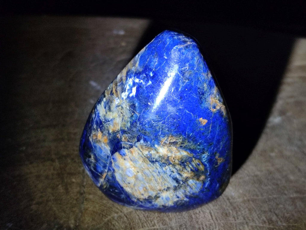 Polished Rare Deep Blue Dumortierite Gemstone Standing Display Crystal x 1 From Madagascar