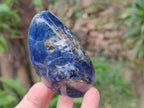 Polished Rare Deep Blue Dumortierite Gemstone Standing Display Crystal x 1 From Madagascar