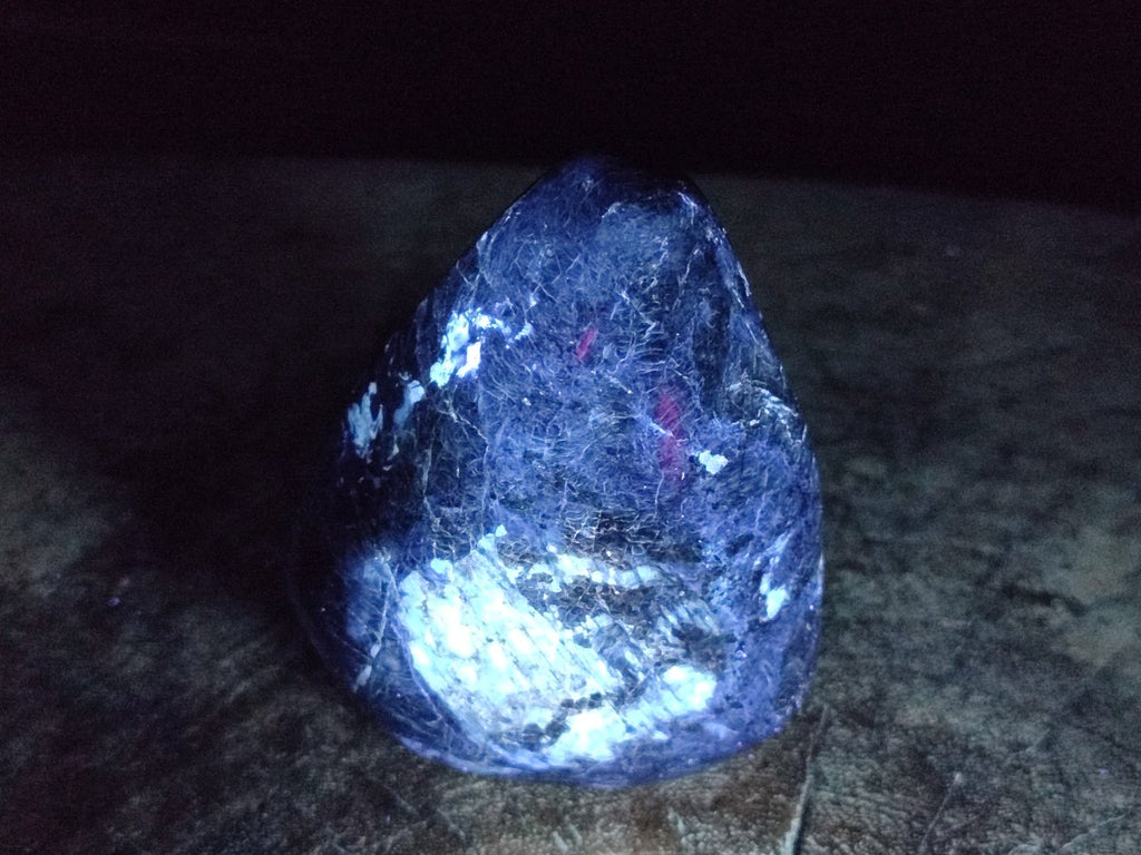 Polished Rare Deep Blue Dumortierite Gemstone Standing Display Crystal x 1 From Madagascar