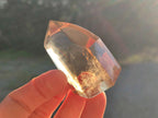 Polished Smokey Phantom Optic Clear Citrine Crystal x 1 From Madagascar
