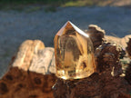 Polished Smokey Phantom Optic Clear Citrine Crystal x 1 From Madagascar