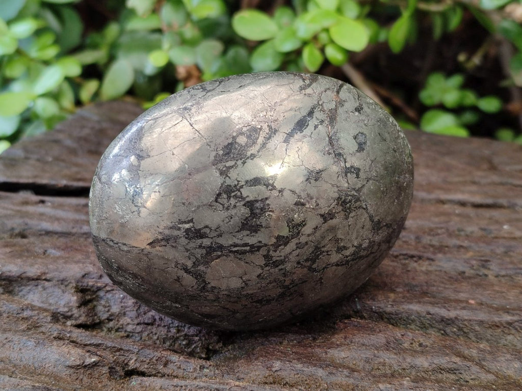 Polished Basalt and Pyrite Pharaoh Stone Free Form x 1 From Iron Duke Mine, Zimbabwe