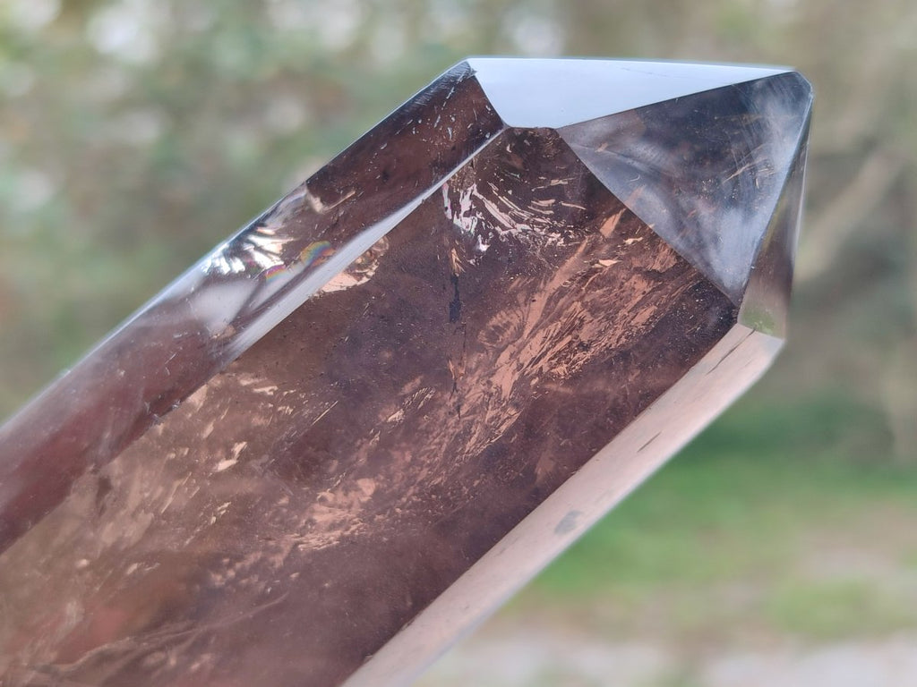 Polished Large Smokey Morion Quartz Crystal x 1 From Madagascar