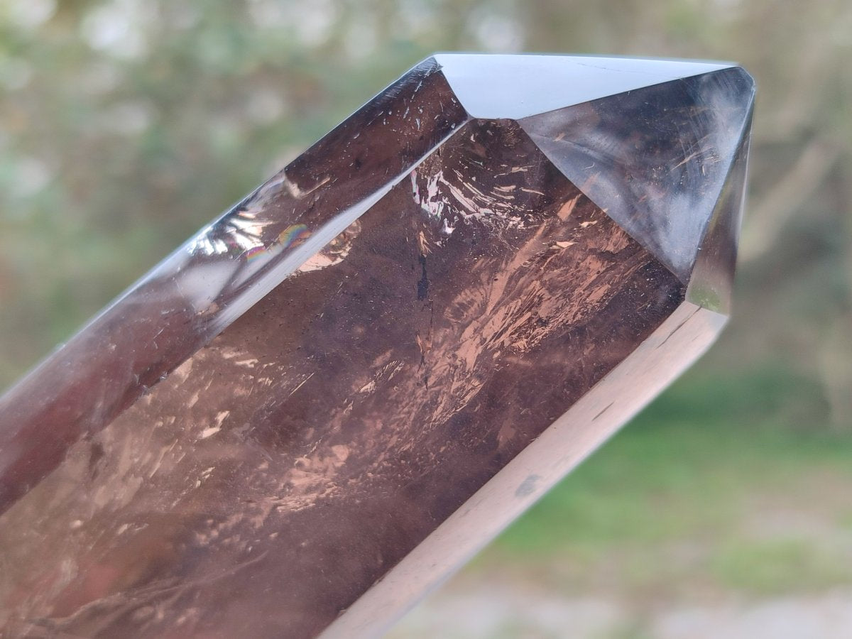 Polished Large Smokey Morion Quartz Crystal x 1 From Madagascar