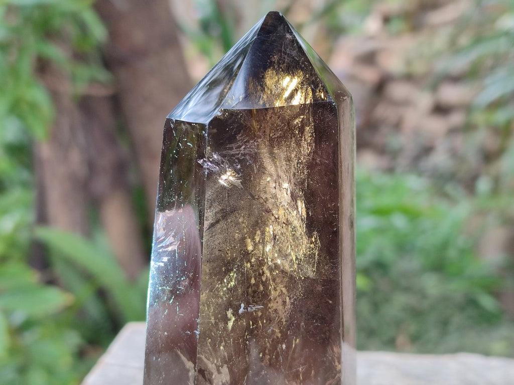 Polished Large Smokey Morion Quartz Crystal x 1 From Madagascar