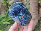 Polished Super Rare Deep Blue Dumortierite Standing Display Piece x 1 From Madagascar