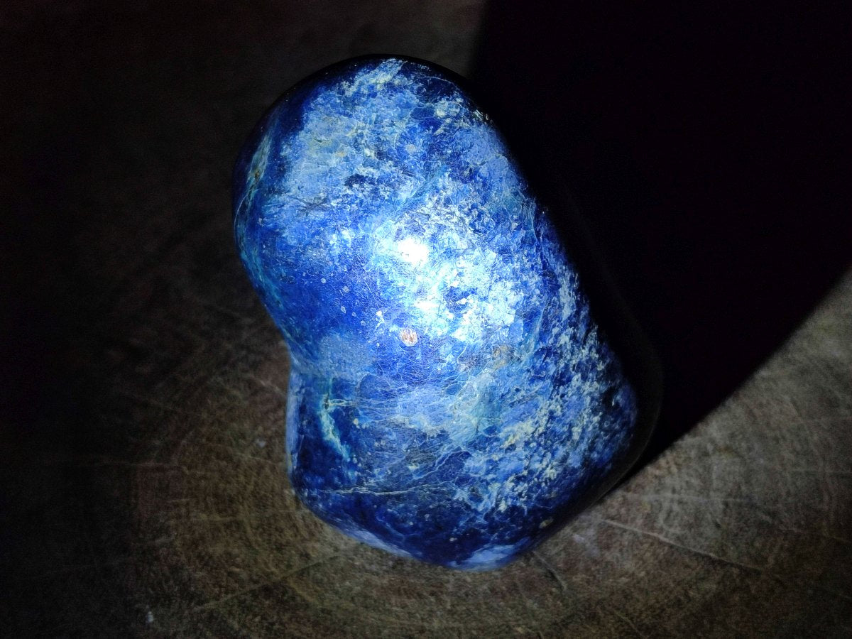 Polished Super Rare Deep Blue Dumortierite Standing Display Piece x 1 From Madagascar