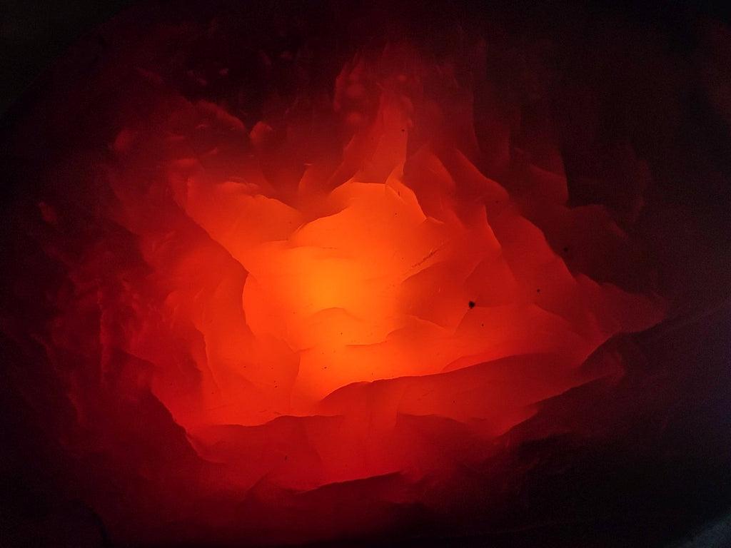 Polished "Fire" Carnelian Gemstone Bowl x 1 From Madagascar