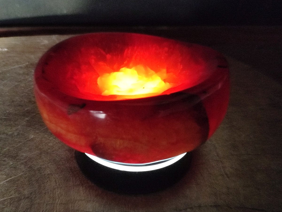 Polished "Fire" Carnelian Gemstone Bowl x 1 From Madagascar