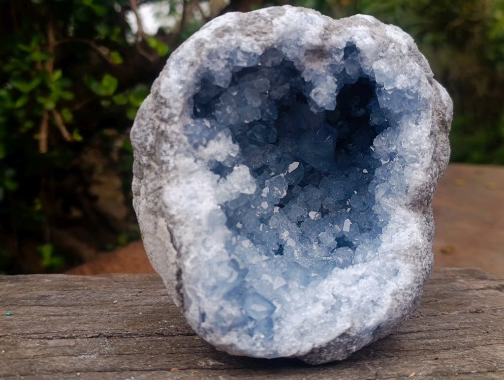 Natural Cabinet Size Blue Celestite Geode Specimen x 1 From Sakoany Madagascar