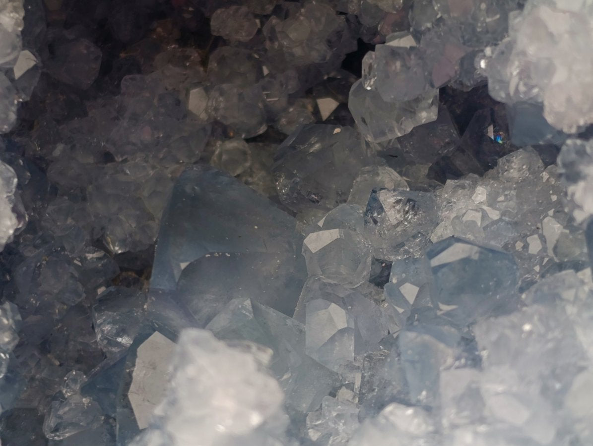 Natural Cabinet Size Blue Celestite Geode Specimen x 1 From Sakoany Madagascar