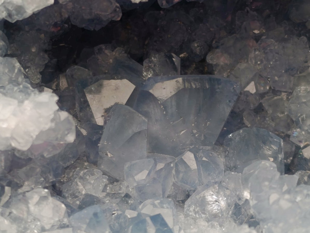 Natural Cabinet Size Blue Celestite Geode Specimen x 1 From Sakoany Madagascar