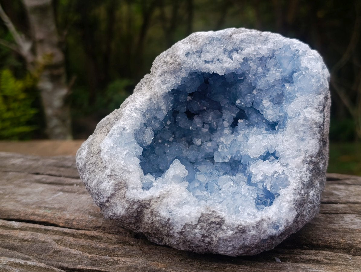 Natural Cabinet Size Blue Celestite Geode Specimen x 1 From Sakoany Madagascar