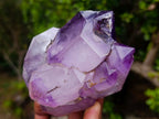 Polished Multi, Double Terminated Amethyst Window Crystal x 1 From Akansobe, Madagascar
