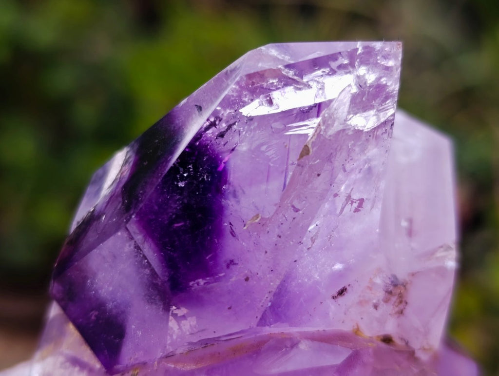 Polished Multi, Double Terminated Amethyst Window Crystal x 1 From Akansobe, Madagascar