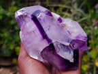 Polished Multi, Double Terminated Amethyst Window Crystal x 1 From Akansobe, Madagascar