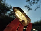 Polished Smokey Phantom Yellow Citrine Crystal x 1 From Anzojorabe, Madagascar
